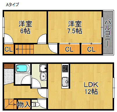 タウンコート泉南 間取り