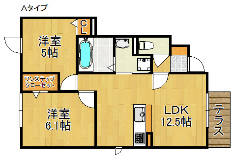 クレアＡ棟 間取り