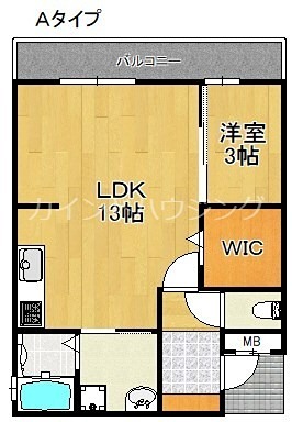アドマス鶴原D棟  間取り