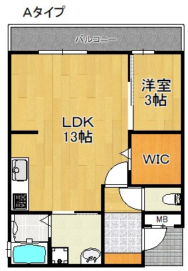 アドマス鶴原D棟  間取り