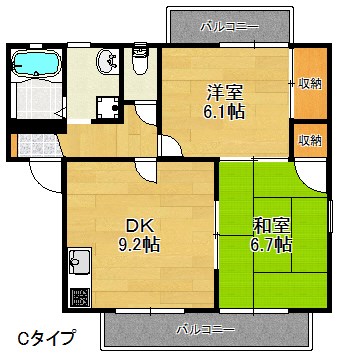 シュリーフェン399　Ａ・Ｂ・Ｃ棟 間取り