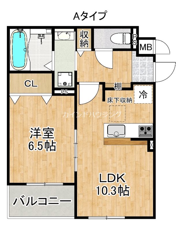 エテルノ泉南馬場 間取り