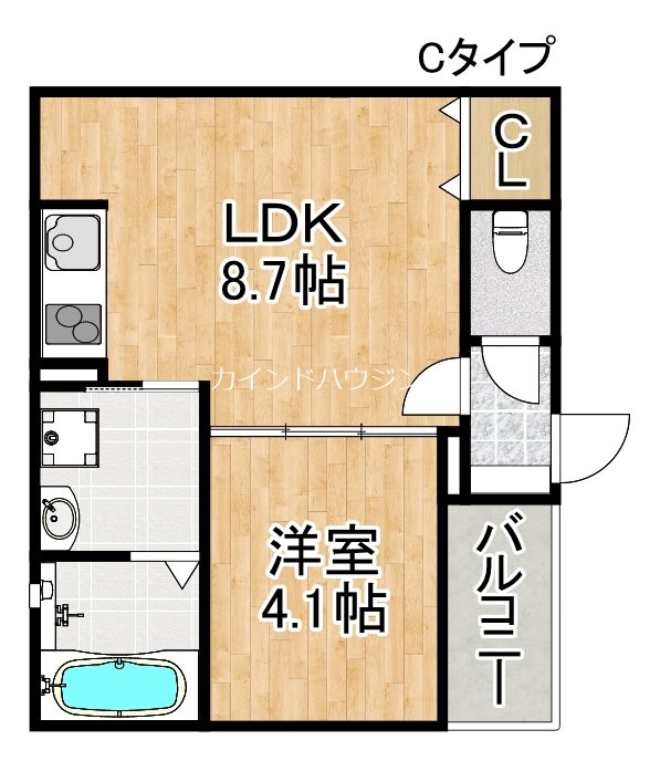 アペルト泉佐野Ⅵ 間取り