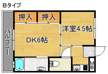 ビレッジハウス久保１・２・３号棟 間取り