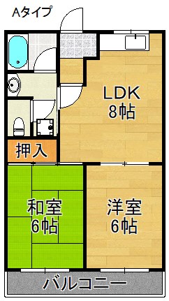 パレスさくらA 間取り