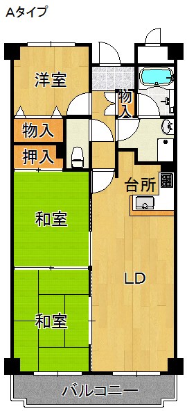 ヒュース一丘弐番館 間取り
