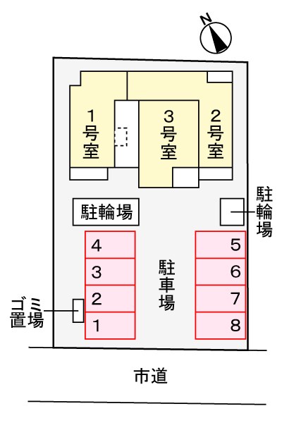 ブルートレインⅤ号 駐車場