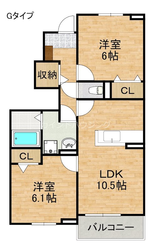 大阪府阪南市黒田 間取り