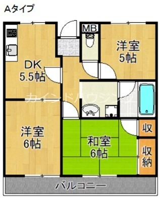ベルメゾン上松 間取り