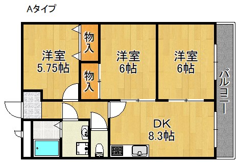 ラヴァーズ　ペティオ 間取り