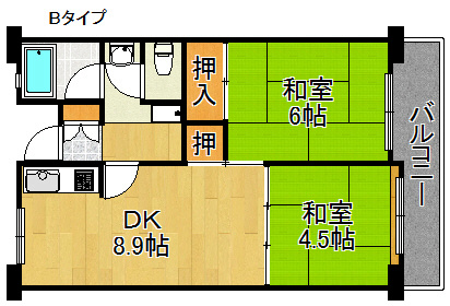 佐野湊団地1号棟 間取り