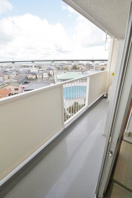 佐野湊団地1号棟 ベランダ