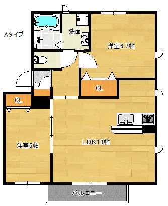 シャーメゾン井原の里 間取り