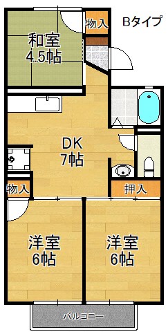 コスモ二色浜 間取り