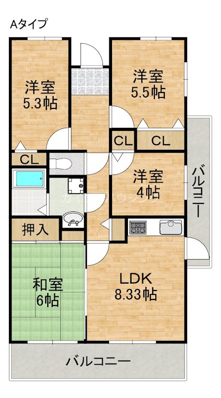 WESTヒルズ関空Ⅱ 間取り